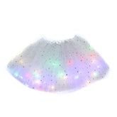 Kinder Mädchen tutu Kleid Cosplay Kostüm Kostüme Halloween Karneval Anzug LED Licht flauschiger Rock