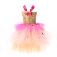 Kinder Mädchen tutu Kleid Cosplay Kostüm Outfits Halloween Karneval Anzug Sweet Donut