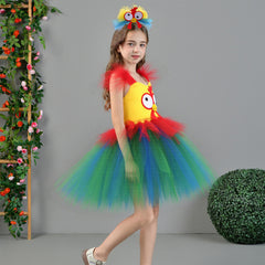 Kinder Mädchen tutu Kleid Hahn Cosplay Kostüm Outfits Halloween Karneval Anzug