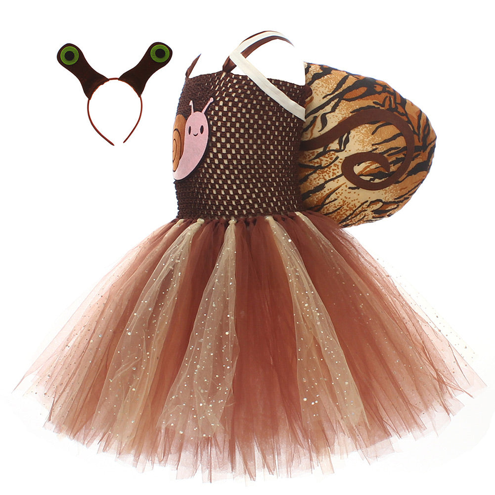 Kinder Mädchen tutu Kleid kleine Schnecke Cosplay Kostüm Halloween Karneval Party Anzug