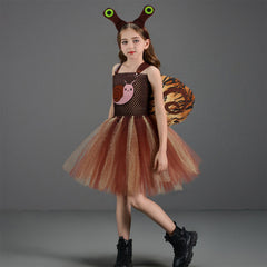 Kinder Mädchen tutu Kleid kleine Schnecke Cosplay Kostüm Halloween Karneval Party Anzug