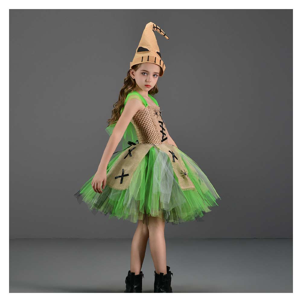 Kinder Mädchen tutu Kleid Oogie Boogie Man The Nightmare Before Christmas Cosplay Kostüm Outfits Halloween Karneval Anzug