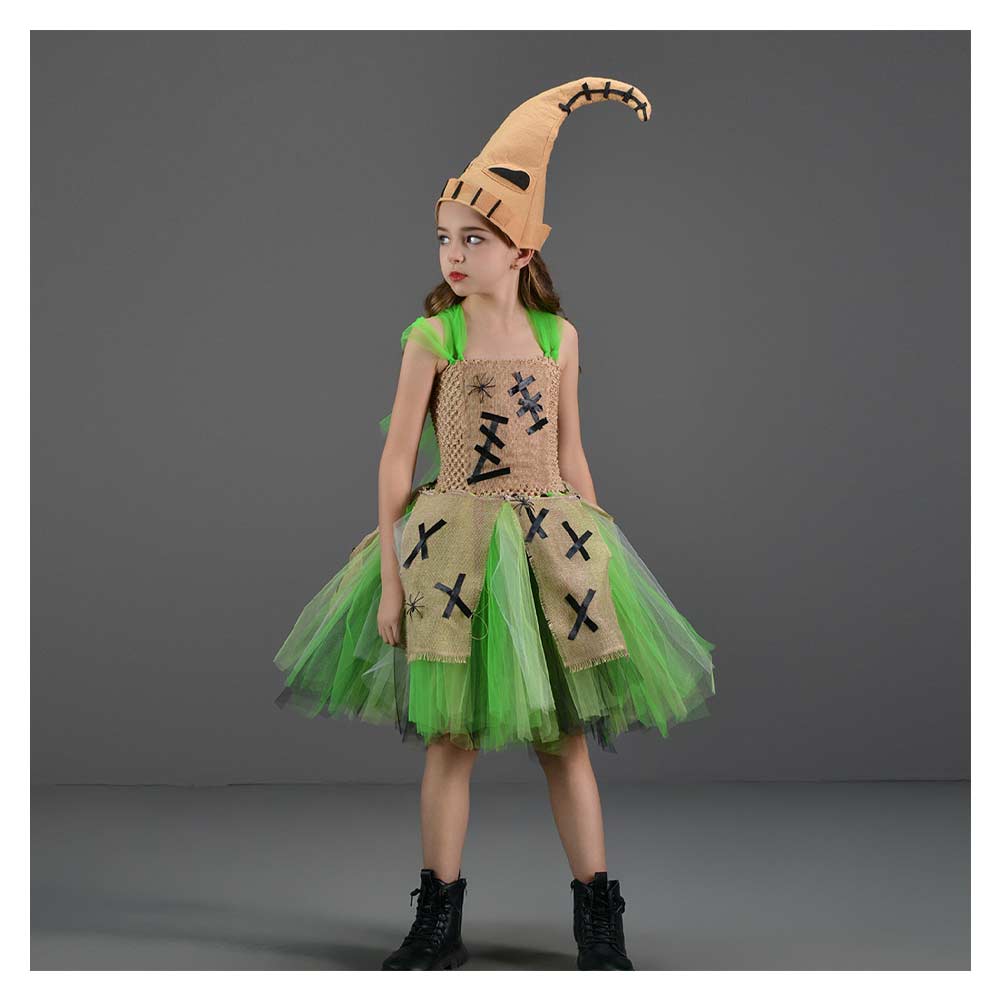 Kinder Mädchen tutu Kleid Oogie Boogie Man The Nightmare Before Christmas Cosplay Kostüm Outfits Halloween Karneval Anzug