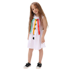 Kinder Mädchen Weihnachten Schneemann Cosplay Kostüm Halloween Karnevalsparty Anzug