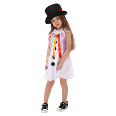 Kinder Mädchen Weihnachten Schneemann Cosplay Kostüm Halloween Karnevalsparty Anzug