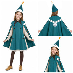 Kinder Mädchen Witch Hat Atelier Coco Cosplay-Kostüm mit spitzem Hut – Halloween- und Karnevals-Party-Outfit