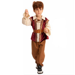 Kinder mittelalterliche Retro-Party Bühnenauftritt Cosplay Kostüm Outfits Halloween Karneval Anzug