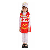 Kinder Popcorn Cosplay Kostüm Outfits Halloween Karneval Anzug