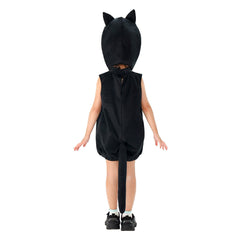 Kinder Schwarze Katze Cosplay Kostüm Halloween Karneval Party Anzug