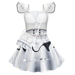 Kinder SW Imperial Stormtrooper Kleid Cosplay Kostüm Outfits Halloween Karneval Anzug