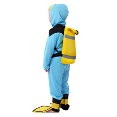 Kinder Taucheranzug professionelles Rollenspiel Cosplay Kostüm Halloween Karneval Party Anzug