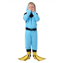 Kinder Taucheranzug professionelles Rollenspiel Cosplay Kostüm Halloween Karneval Party Anzug