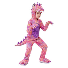 KinderT-Rex Dinosaurier Cosplay Overall – Lustiges Halloween Karneval Party-Outfit