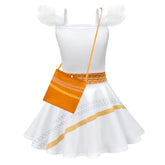 Kpop Demon Hunters Kinder Mädchen Kleid Rumi Kostüm farbenfrohes Halloween & Karnevalskostüm für Partys