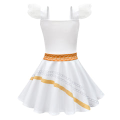 Kpop Demon Hunters Kinder Mädchen Kleid Rumi Kostüm farbenfrohes Halloween & Karnevalskostüm für Partys