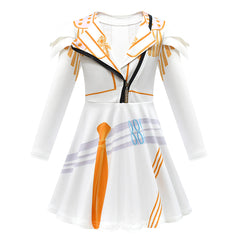 Kpop Demon Hunters Kinder Mädchen Mira Kleid Cosplay Kostüm Halloween Karneval Party Anzug