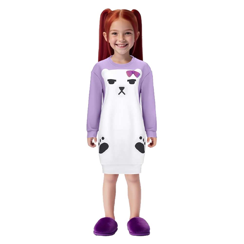 Kpop Demon Hunters Kinder Mädchen Mira Pajamas Cosplay Halloween Karneval Kostüm