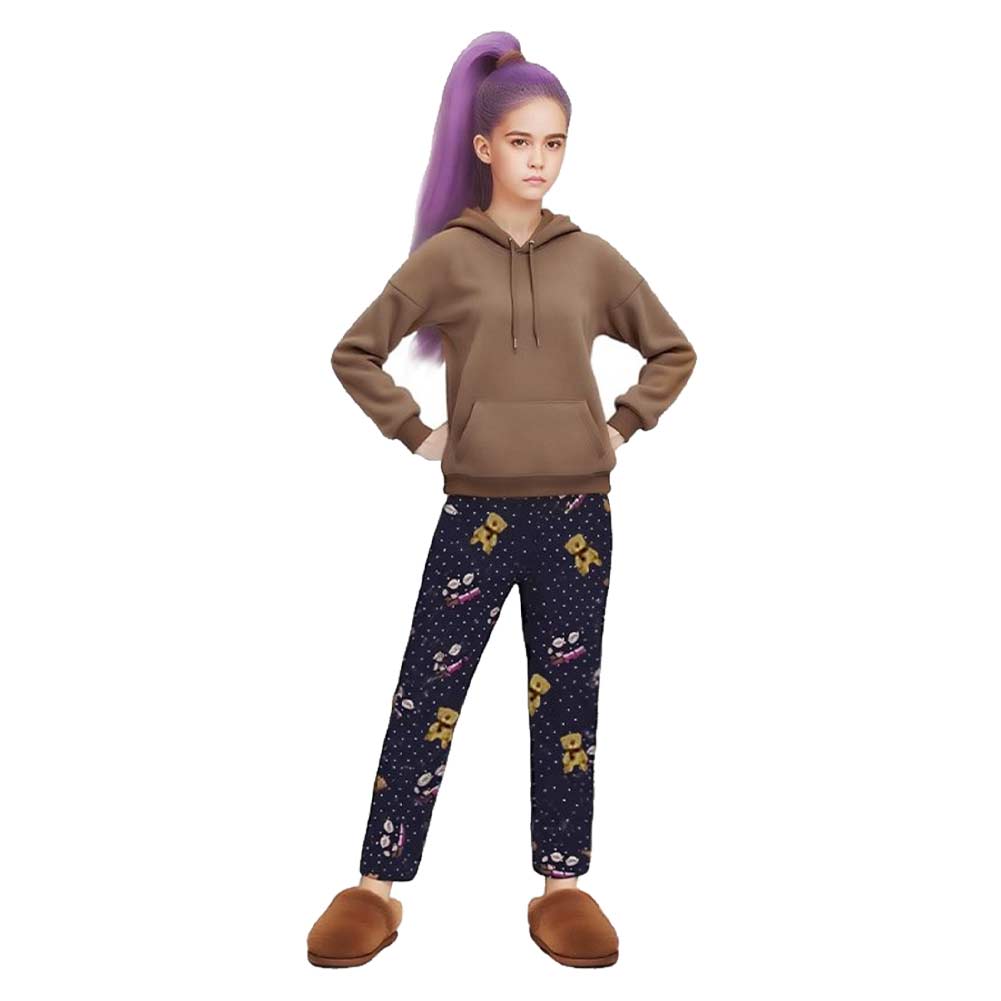 Kpop Demon Hunters Kinder Mädchen Rumi Cosplay Kostüm Halloween Karneval Party