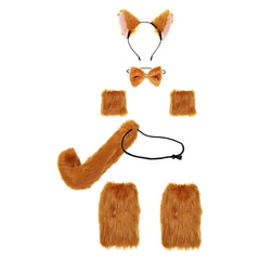 Kuh Grau Wolf Fuchs Set Cosplay Stirnband Halloween Karneval Kostüm Zubehör