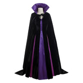 Maleficent Damen schwarz lila Kostüm Halloween Karneval Cosplay Outfit