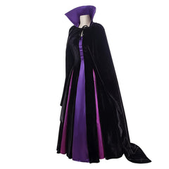 Maleficent Damen schwarz lila Kostüm Halloween Karneval Cosplay Outfit
