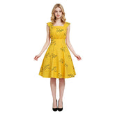 Mia Dolan gelb Kleid La La Land Mia Dolan Cosplay Outfit
