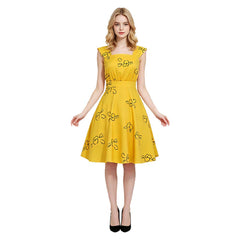 Mia Dolan gelb Kleid La La Land Mia Dolan Cosplay Outfit