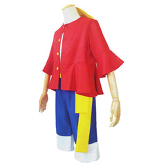 One Piece Kinder Luffy-Cosplay-Kostüm Halloween Karneval Partys