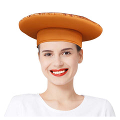 Pizza digital gedruckt Erwachsenen Requisiten Hut Kappe Halloween Karneval Kostüm Zubehör