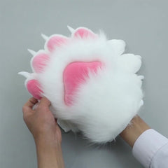 Plüsch Nagelbestie Klauenhandschuhe Halloween Karneval Kostüm Zubehör