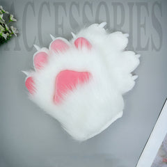 Plüsch Nagelbestie Klauenhandschuhe Halloween Karneval Kostüm Zubehör