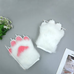 Plüsch Nagelbestie Klauenhandschuhe Halloween Karneval Kostüm Zubehör