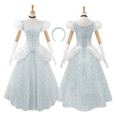 Prinzessin Cinderella blau Kleid Damen Cosplay Outfit