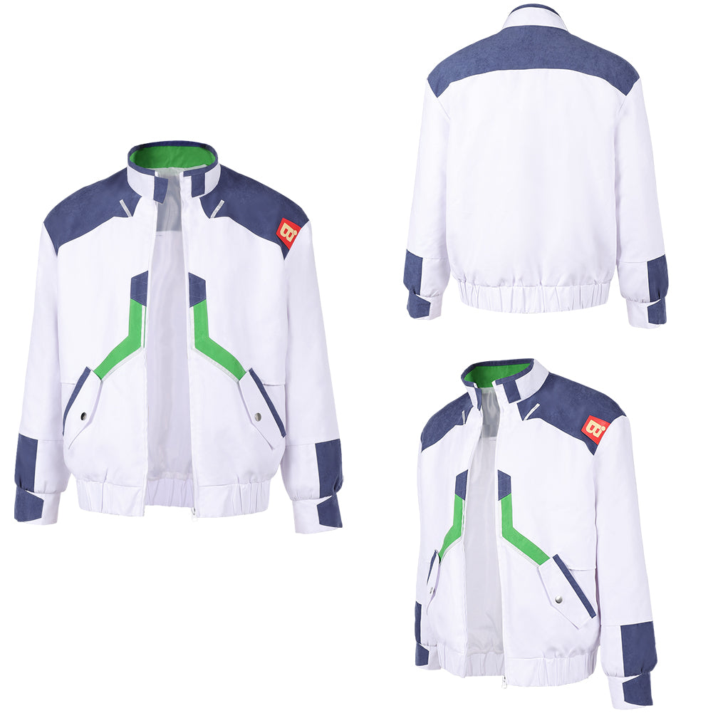 Roman Carax weiß Jacke Cyberpunk Edgerunners Carax Cosplay Outfit