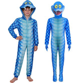 Kinder Zootopia Snake Gary Cosplay Kostüm Pyjama Halloween Karneval Party Anzug