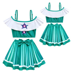 Super Mario Kinder Mädchen Rosalina Badeanzug Cosplay-Kostüm für Halloween Karneval und Partys