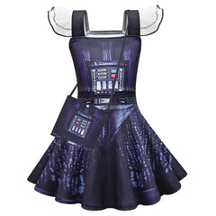 SW Kinder Mädchen Kleid Jedi Cosplay Kostüm Outfits Halloween Karneval Anzug