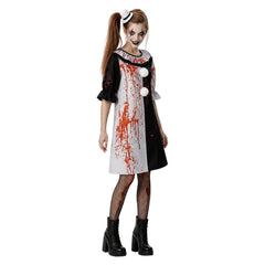 Terrifier Art The Clown Damen Kostüm für Halloween Karneval Mottoparty
