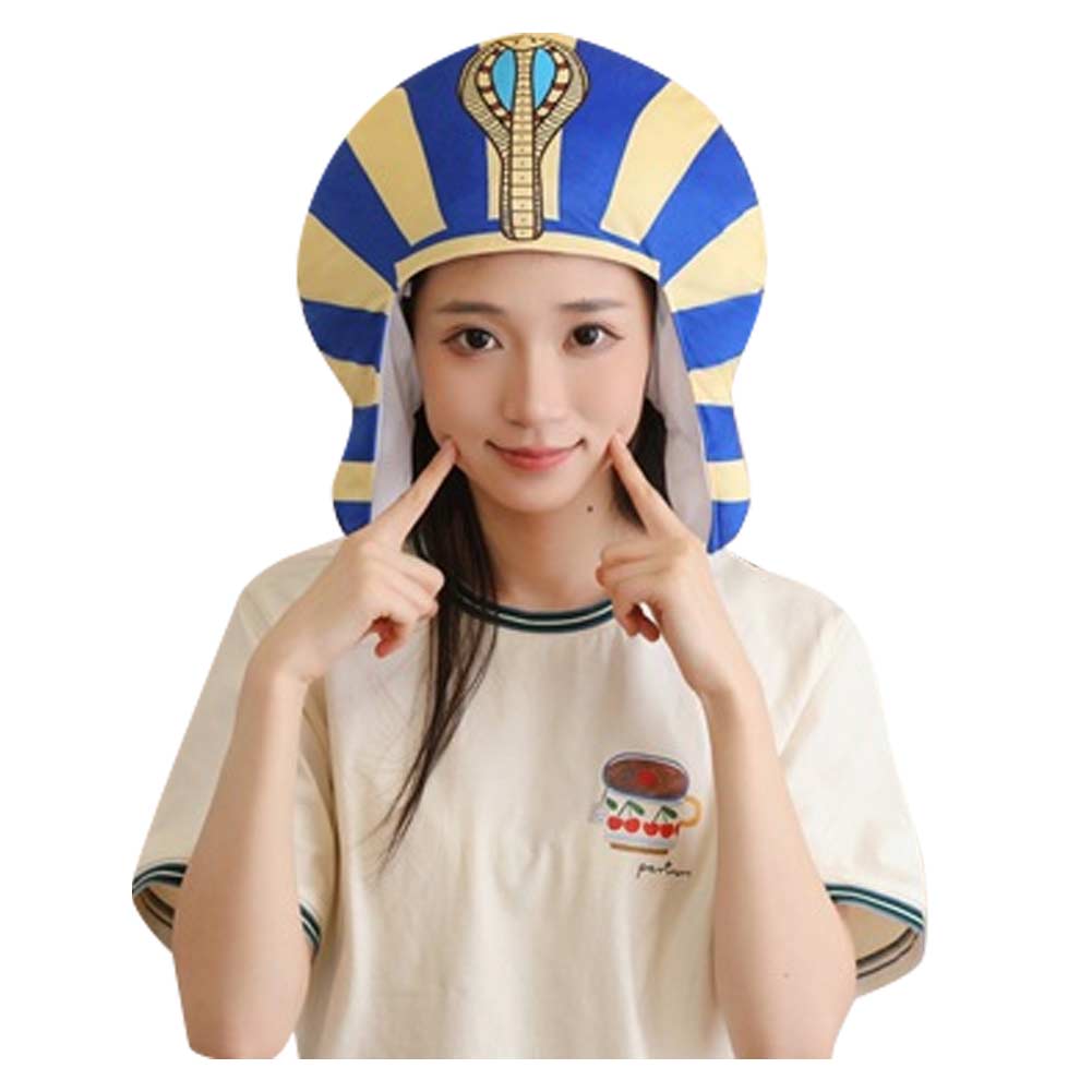 unisex Erwachesene Halloween Karneval Kostüm Zubehör Ägyptischer Pharao Kopfbedeckung