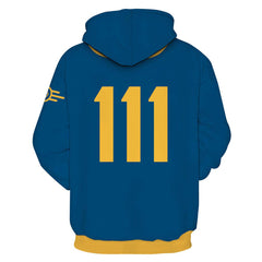 unisex Erwachsene Fallout 111 Cosplay Hoodie 3D Druck Sweatshirt mit Kapuze Streetwear Pullover Game