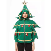 unisex Erwachsene Weihnachtsbaum Zipper Hoodie Cosplay Kostüm Outfits Halloween Karneval Anzug