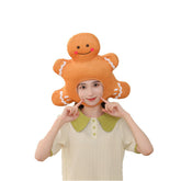 Weihnachtsgeschenk Lebkuchen Kopfbedeckung Hut Halloween Karneval Kostüm Zubehör