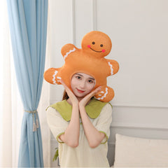 Weihnachtsgeschenk Lebkuchen Kopfbedeckung Hut Halloween Karneval Kostüm Zubehör