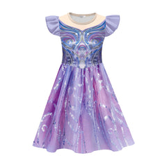 Wicked Kinder Mädchen Kleid Glinda Cosplay Kostüm Halloween Karneval Party Anzug