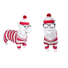 Wo ist Walter Hundekleidung Willy der Hund Cosplay Kostüm Outfits Halloween Karneval Anzug