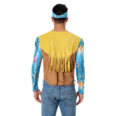 Erwachsene 70er Hippie Cosplay Kostüm Retro Disco Outfits Halloween Karneval Set