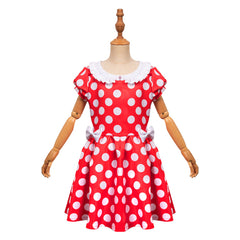 Kinder Mädchen Polka dots Cosplay Kostüm Outfits Halloween Karneval Party Anzug Kleid