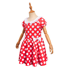 Kinder Mädchen Polka dots Cosplay Kostüm Outfits Halloween Karneval Party Anzug Kleid
