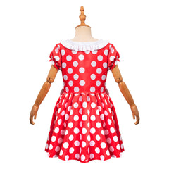 Kinder Mädchen Polka dots Cosplay Kostüm Outfits Halloween Karneval Party Anzug Kleid