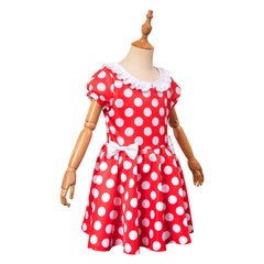 Kinder Mädchen Polka dots Cosplay Kostüm Outfits Halloween Karneval Party Anzug Kleid